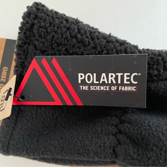 Nike Jordan Polartec Fleece Winter Gloves Men's Large Black/White New With Tags - Picture 4 of 6